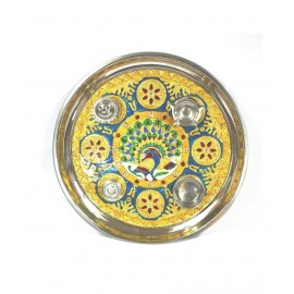 Rajasthan Emporium and Handicrafts Meenakari Puja Thali