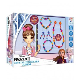 Ratna's Art & Craft DIY Jewellery Making Kit for Girls to Make Necklaces, Earnings, Bracelets, etc Using Different Colorful Beads (Disney Frozen Crystal Beads Jewellery Junior)