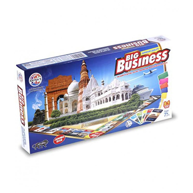 Ratna's Big Business Board Game Jumbo Size With Plastic Money coins