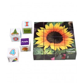 Ratna's Educational Sunflower Blocks for Kids. Let Your Child Learn About Different Colourful Flowers.