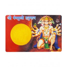 Ratnatraya Energized Shree Panchmukhi Hanuman with Vahan Durghatna Nashak Wallet/Pocket Yantra for Vastu & Protection