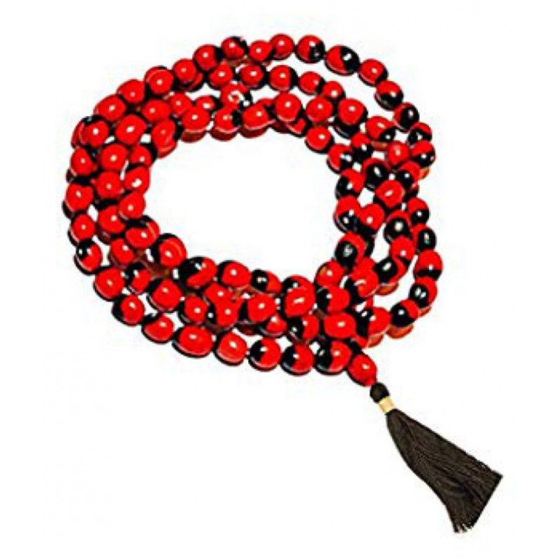 Red Gunja Ratti Mala 100% Original | Red Gunja Chirmi Mala Lal Rakat Gunja Mala Red Gunja Ratti mala Guaranteed 100% Original Gunja Seeds self Certified