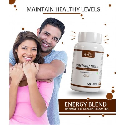 Reduzr Ashwagandha Capsule Immunity Power Capsule 60 no.s Pack Of 1