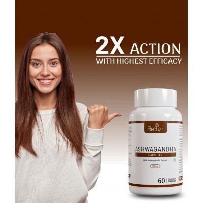Reduzr Ashwagandha Capsule Immunity Power Capsule 60 no.s Pack Of 1
