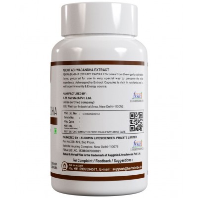 Reduzr Ashwagandha Capsule Immunity Power Capsule 60 no.s Pack Of 1