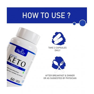 Reduzr Weight loss Keto Guru Capsule Fat Burner Tablet 60 no.s Natural Single Pack
