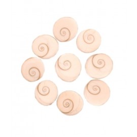 Religious Kart White Marble Gomti Chakra Set Of 9 Pieces