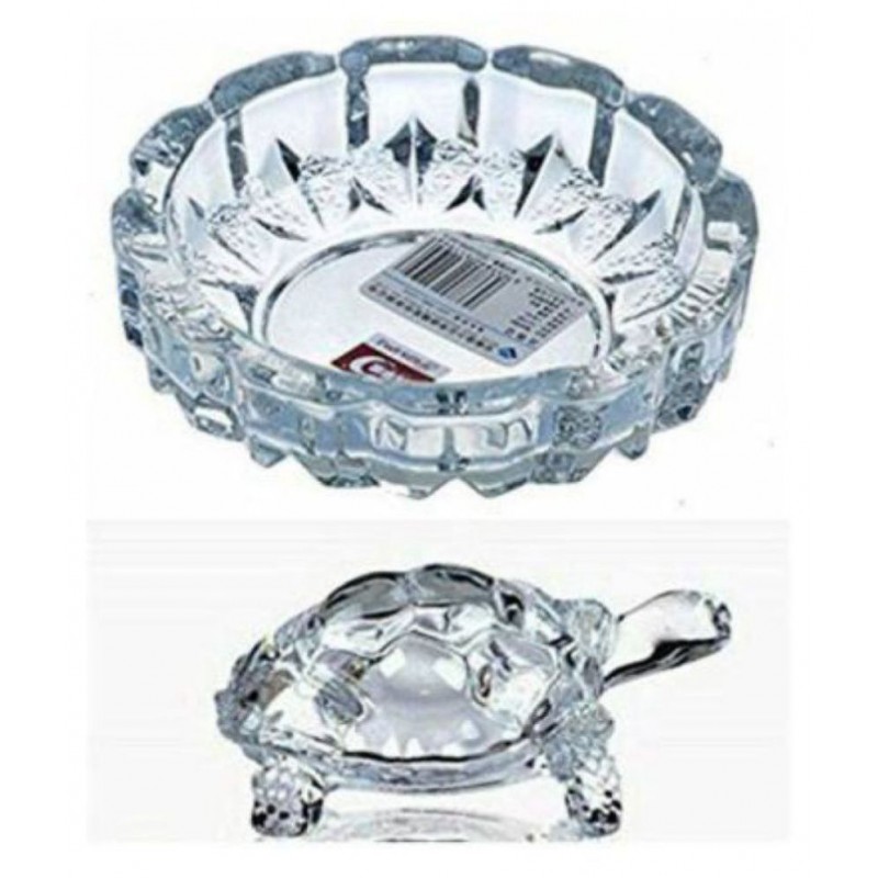 Religious Whitewhale Crystal Tortoise in Plate Feng Shui Vastu - Best Gift for Career and Luck