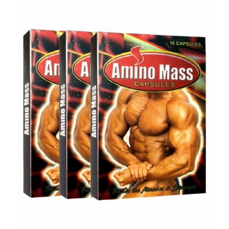 Rikhi Amino Mass 10 no.s Weight Gainer Tablets Pack of 3