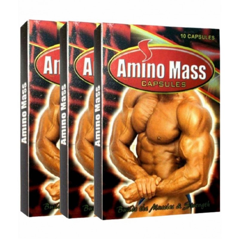 Rikhi Amino Mass Capsule 10 no.s Unflavoured Pack of 3