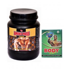 Rikhi Amino Mass Powder 300 gm & Body Power Capsule 20 no.s