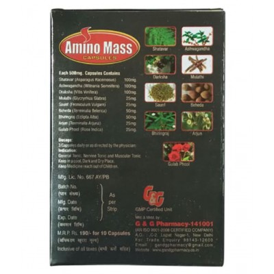 Rikhi Amino Mass Weight Gainer Capsule 20 no.s