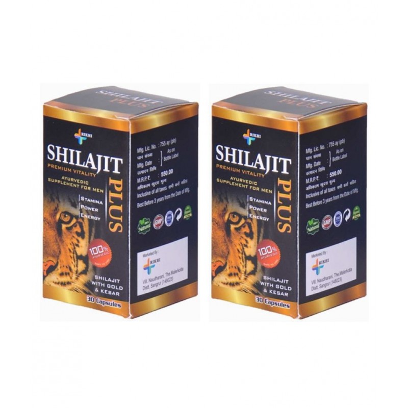 Rikhi Shilajit Plus Capsule 30 no.s Pack Of 2