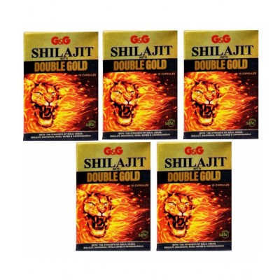 Rikhi Shilajit with Double Gold Capsule 10 no.s Pack Of 5