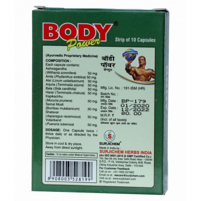 Rikhi Surjichem Body Power 10x10= 100 no.s Weight Gainer Tablets