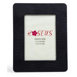 Roseus Leather Black Single Photo Frame - Pack of 1