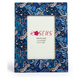 Roseus Leather Blue Single Photo Frame - Pack of 1