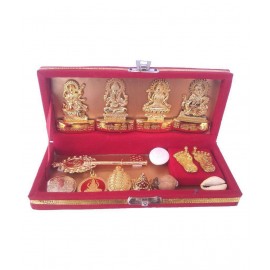 Royal Navy Shri Dhan Laxmi-Kuber Bhandari Yantra - Pack Of 13 free Rudraksh Mala