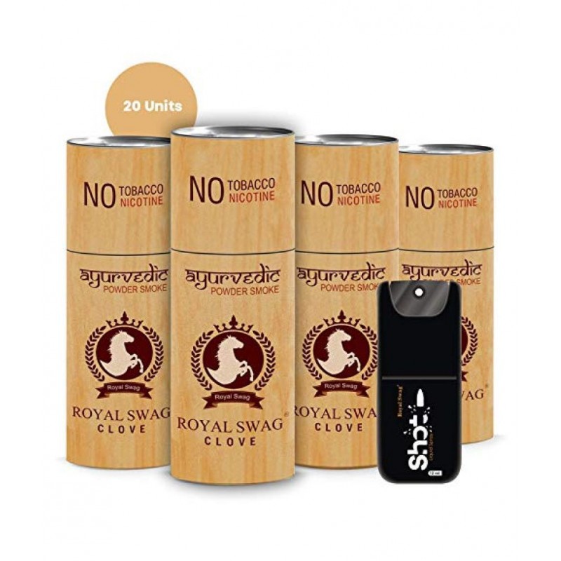 Royal Swag Clove 20 Sticks with Shot Raw Herbs 1 gm Pack Of 1