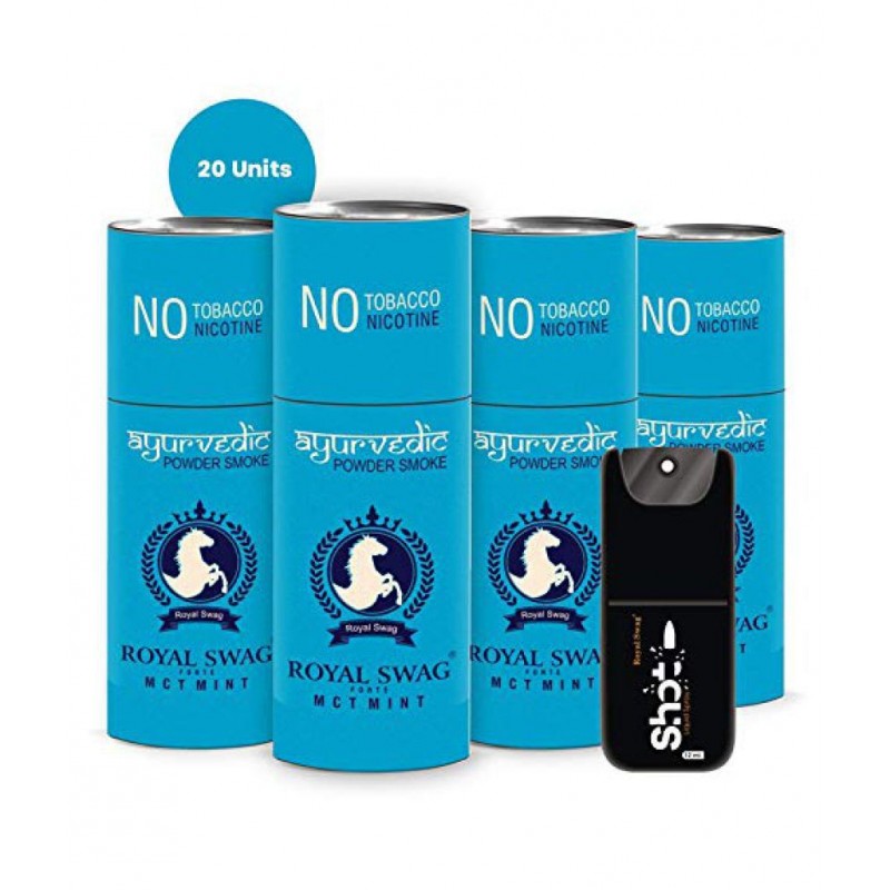 Royal Swag Mint 20 Stick with Shot Raw Herbs 1 gm Pack Of 1