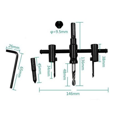 Royal trust - Saw Drill Bit Cutter Kit Power Tool Set Circular Saw