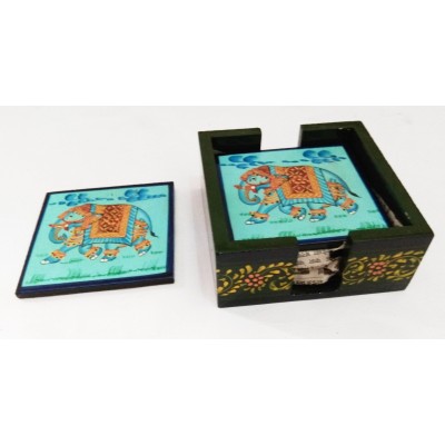 Royals Pride Wood Square Coasters - Pack of 1