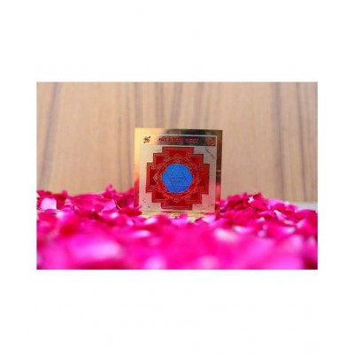 Rudra Divine Gold Plated Shri Vishnu Yantra - for achieving Blessings,Success,Wealth and Achievements
