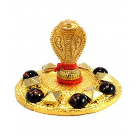 Rudra Divine Kaal Sarp Yog Yantra Yantram Brass Gold Plated Kaal Sarp Yog Yantra