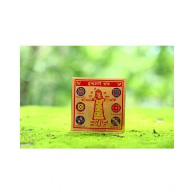 Rudra Divine Shree Indrani Yantra brassfor Home Temple for Shop
