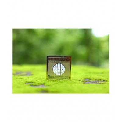 Rudra Divine Shri Chandra Yantra for Pooja for Home -Gold Plated Yantra