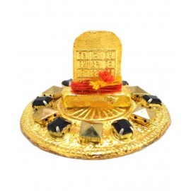 Rudra Divine Shri Rahu Yantr Yantram Brass Gold Plated Rahu Yantra