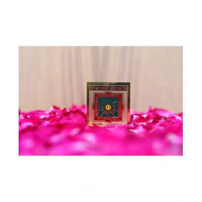 Rudra Divine Shri Shree Gayatri Bisa Yantra Yantra for Pujan, Blessings, Worship