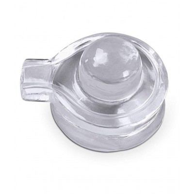 Rudra Divine Sphatik Shivling,Weight 50-60 Grams (Big) | 100% Pure Sphatik shivling AAA Quality (50 Grams) Sphatik shivlingam (Religious Item) |