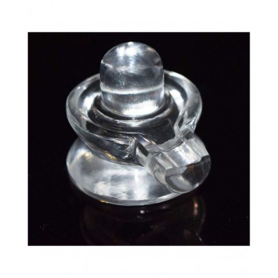 Rudra Divine Sphatik Shivling,Weight 50-60 Grams (Big) | 100% Pure Sphatik shivling AAA Quality (50 Grams) Sphatik shivlingam (Religious Item) |