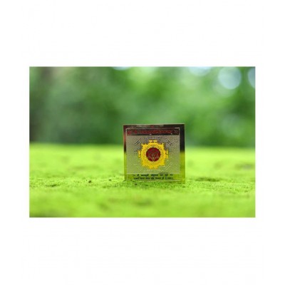 Rudra Divine sidh Baglamukhi Maha Puja Yantra 24k Gold Plated for Home Temple for Office for Shop