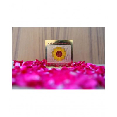 Rudra Divine sidh Baglamukhi Maha Puja Yantra 24k Gold Plated for Home Temple for Office for Shop
