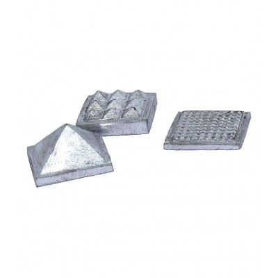 Rudradivine 3 Layer Lead Pyramid for South-West Vastu Dosha Nivaran Defects Remedies Items for Home & Office (Size 1.5 inches,)