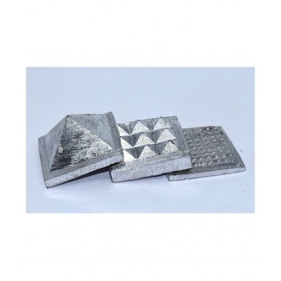 Rudradivine 3 Layer Lead Pyramid for South-West Vastu Dosha Nivaran Defects Remedies Items for Home & Office (Size 1.5 inches,)