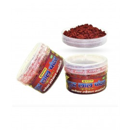 Rudradivine Ashtagandha Kesar Chandan Puja Tika for Laddu Gopal Ji Granules from Mathura -Red Sandalwood Tikka with Fragrance for Pooja, Religious Use, Holi, Lord Krishna 2 Unit Of 40 Gram