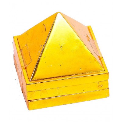 Rudradivine Brass Vastu Pyramid That Spreads Positive Vibes, 3 Layer Metal Pyramid for Home & Office Feng Shui Products North-West Vaastu Dosh Nivaran