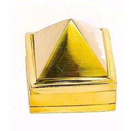 Rudradivine Brass Vastu Pyramid That Spreads Positive Vibes, 3 Layer Metal Pyramid for Home & Office Feng Shui Products North-West Vaastu Dosh Nivaran