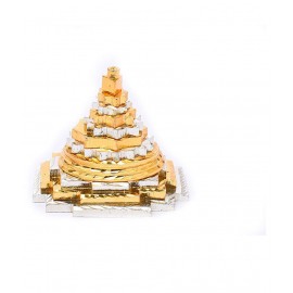 Rudradivine Brass and Other Mix Metal Meru Shree Yantra Shri Laxmi Yantra Brass Yantra (Pack of 1) 2x2 inch