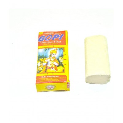 Rudradivine Gopi Chandan Natural Gopi Chandan (60 Gram Of 2 Unit) Tilak for Lord Krishna ISKCON Devotee Scented Tilak Stick from Mathura - for Pooja, Religious Use, Holi, Lord Krishna