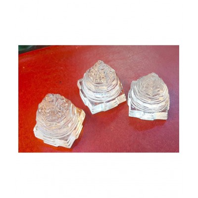 Rudradivine Pure Sphatik/Shri Yantra AAA Quality (50 Grams) Shree Yantra