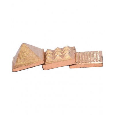 Rudradivine Wish Pyramid, Copper Pyramid, 3 Layer, 1.5 inch in Size with 91 Pyramids for Vastu and Feng Shui Three Layer Reiki Vastu Wish Pyramid in copper for Wish Fulfilling and Healing