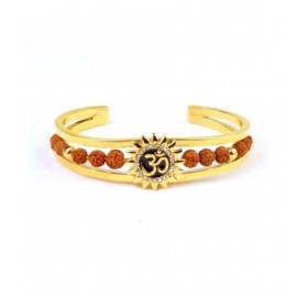 Rudraksha Kada / Panch Mukhi Rudraksha Bracelet / Om Original Panchmukhi Rudraksha Kada best for Man and Women Free Size Suitable for Daily Wear & Partywear Rudraksha Bracelet