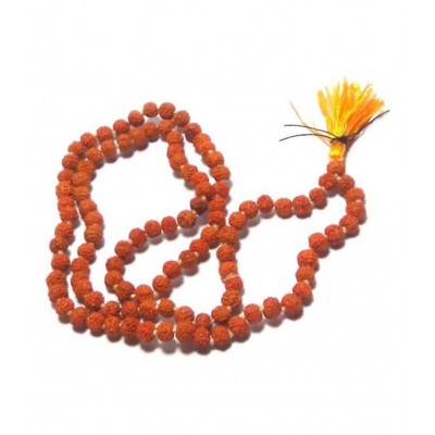 Rudraksha Mala 108 + 1 Beads Rudraksha Jaap Mala 100% Genuine Wood Chain Pure & authentic (Astrology) - Shri Tirupati Bala Ji Enterprises