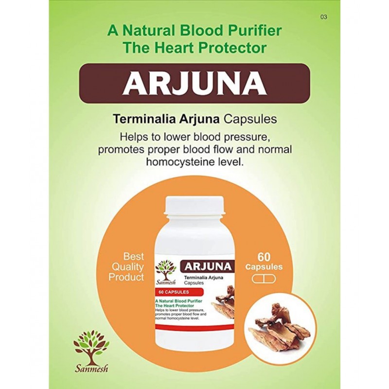 SANMESH AYURVEDIC ARJUNA 60 CAPSULE PACK OF 2