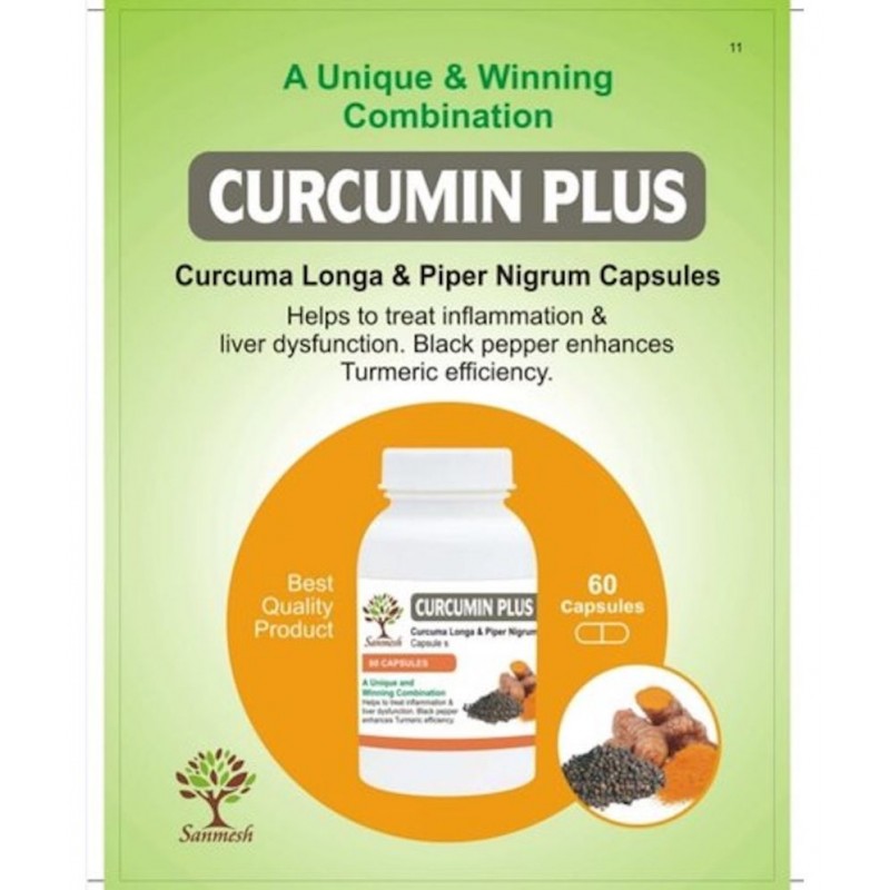 SANMESH AYURVEDIC CURCUMIN PLUS 60 CAPSULES