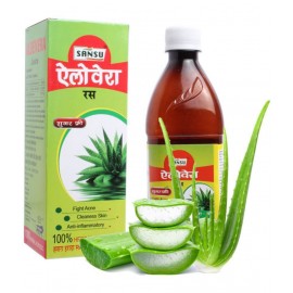 SANSU Aloe Vera Juice - Repairs Skin and Hair |No Preservatives or Added Sugar| 500ML | Pack of 2 SANSU Aloe Vera Juice - Repairs Skin and Hair |No Preservatives or Added Sugar| 500ML | Pack of 2